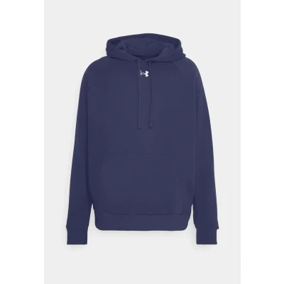 Image of Under Armour Rival Hoodie Hoodie, Men&#039;s, Size: XS, Midnight navy/white