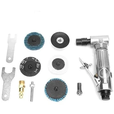 Image of 2inch Air Angle Die Grinder,2000RPM Mini Pneumatic Right 90 Degrees Grinder,1/4&#039;&#039; Inlet Adjustable chuck,for metal wood rubber grinding,deburring,shaping