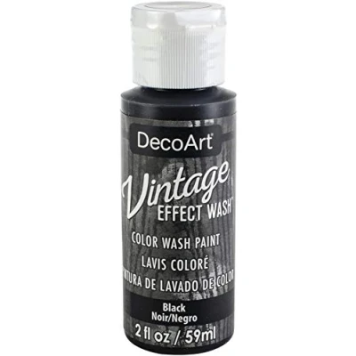 Image of Deco Art Vintage Effect WASH Black, One Size
