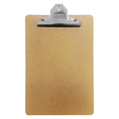 Image of Janrax Foolscap MDF Clipboard with Butterfly Clip (A4 Plus)