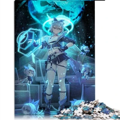Image of Jigsaw Puzzles for Adults 1000 piece puzzle Honkai Star Rail Silver Wolf wooden and Kids Age 12 Up Learning Educational Toys Family Games Size: 50x75cm