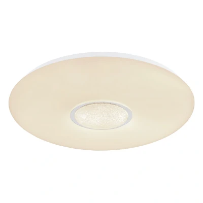 Image of Sully Decorative Flush Ceiling Light White 1x RGB LED Dimmable 3000 6500K Timer