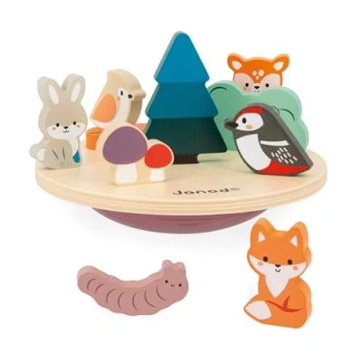 Image of Janod WWF dès FSC Wood Balance Ecosystem Theme Early Years Developmental Game in Partnership with 24 Months +, J08642, Multicolor