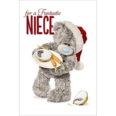 Image of Me To You Tatty Teddy 3D Holographic Card Fantastic Niece Christmas