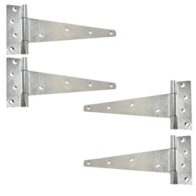 Image of 4X Heavy Duty Galvanised Tee Hinges 250mm