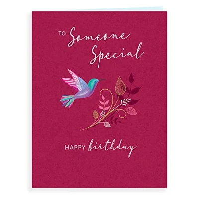 Image of Piccadilly Greetings Luxury Beautiful Contemporary Birthday Card Someone Special 8 x 6 inches Koko Designs, K70061,White
