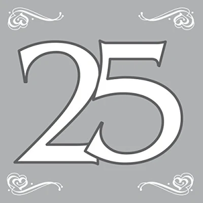 Image of Folat 07760 25th Birthday/Anniversary Napkins, Multi Color