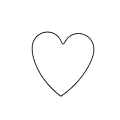 Image of Glorex 6 1294 406 Metal Heart Frame for Crafts Approximately 20 cm Coated in Black Ideal Dream Catchers, Macrame, Wall Decoration and Floristry