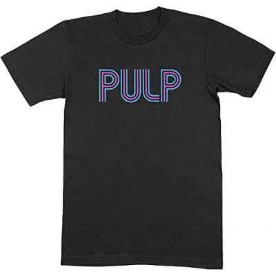 Image of Paradiso Clothing PULP Intro BAND LOGO Print Tshirt, Women&#039;s, Size: XL, Black