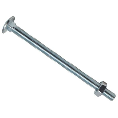 Image of METALMATE Cup Square Hex Bolt &amp; Nut Zp M10 x 180mm Box 10