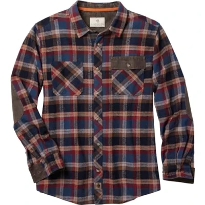 Image of Legendary Whitetails Men&#039;s Harbor Heavyweight Flannel Shirt Button, Colonial Plaid, Large