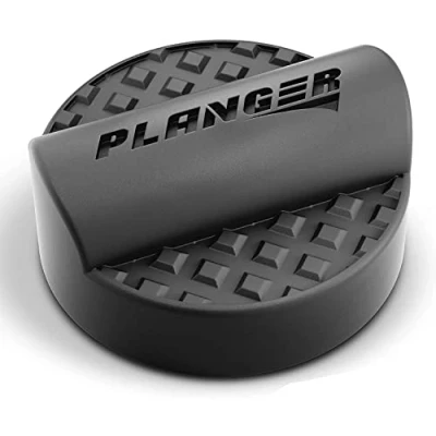Image of PLANGER® Curby Pad Jack Rubber (for some Audi models) on Trolley Protects Cars and SUVs with Shape