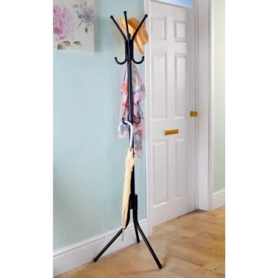 Image of HSS COAT STAND GARMENT RACK METAL JACKET UMBRELLA HANGER STANDING HOOK