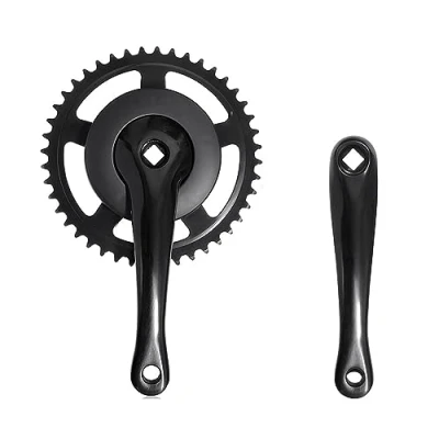 Image of FURREN Bicycle Crank Set Single Speed 44T Crankset Aluminum Alloy 170mm Cycling Parts