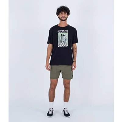 Image of Hurley Men&#039;s Vision Art Series Tee T Shirt, Black, M