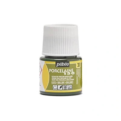 Image of Pebeo 45ml Porcelaine 150 China Paint 45 Milliliter Bottle, Peridot Green,Peridot Green