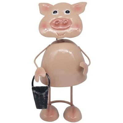 Image of Lesser &amp; Pavey Bright Eyes Pig By Home Decor Figurines Ornaments for Office Decorative Accessories Statues Indoor Outdoor Lovely Gifts Women Men