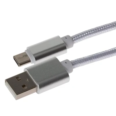 Image of Maplin Fast Charging USB C to A Braided Cable, 3m, and Syncing, for Apple MacBook, iPad Pro, Air, iPhone 15, Samsung Galaxy phones, Microsoft Surface, Google Pixel, Honor more