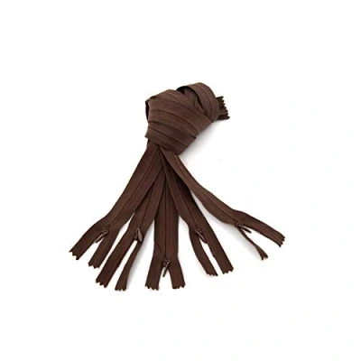 Image of LEDUC Zip, Brown, 60cm