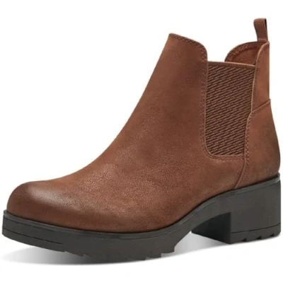 Image of MARCO TOZZI Women&#039; Chelsea 2 25806 41 Boot, Chestnut, 6 UK