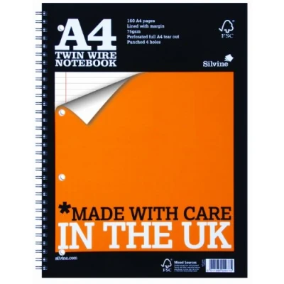 Image of Silvine A4 Spiral Fashion Case Notebook
