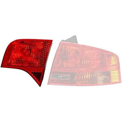 Image of 8E5945094, 8E5945094A Rear light HELLA 2SA 965 038 041 Right Inner Section P21W 12V red with bulb, bulb holder AUDI: A4 B7 Saloon