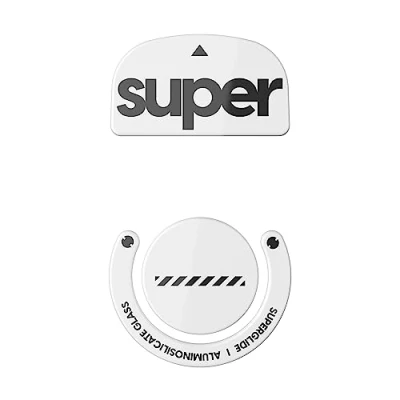 Image of Superglide2 New Controllable Speed Surface Fastest and Smoothest Mouse Feet Made with Ultra Strong Glass Smooth Durable Sole for Logitech G Pro X Superlight [White]