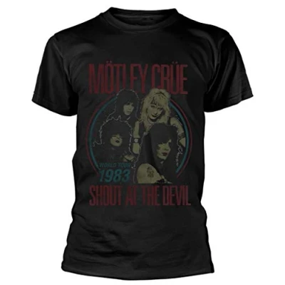 Image of Motley Crue &#039;Shout at The Devil 83 Tour&#039; (Black) T Shirt (xx Large)
