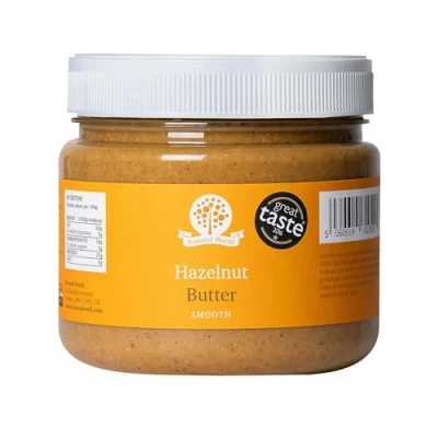 Image of Nutural World Smooth Hazelnut butter (1kg) 100% Pure/Single Ingredient Great Taste Award winner