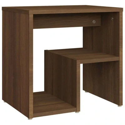 Image of vidaXL Bed Cabinet Brown Oak 40x30x40 cm Engineered Wood