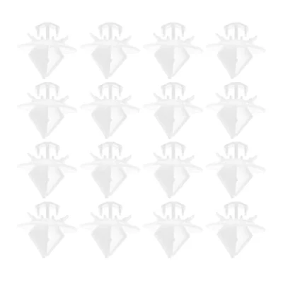 Image of OTOTEC 30pcs Side Door Moulding Panel Trim Clips Plastic Strip 856560 856548 Compatible with Peugeot Expert Citroen C4 White