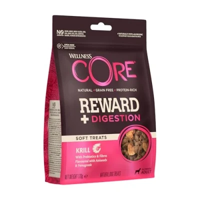 Image of Wellness CORE Reward+ Treats Krill, Supports a Healthy Digestion, Soft Grain Free Dog Treats, 170g