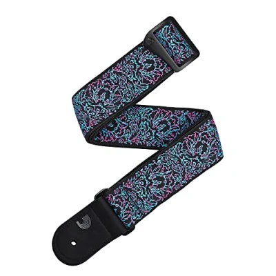 Image of D&#039;Addario Eco Comfort Outrun Woven Guitar Strap, Glitch
