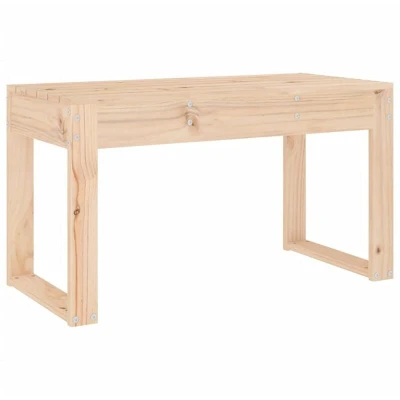 Image of vidaXL Garden Bench Solid Pinewood Outdoor Seating with Slatted Design Ideal for Patio/Garden/Terrace Rustic Brown 110 kg Load Capacity