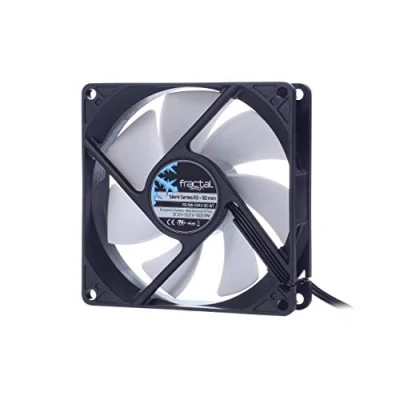 Image of Fractal Design Silent Series R3 White computer fan Optimized for quiet operation 92 mm Rotational speed 1500 RPM Black ribbon cable Rifle bearings 12v Black/White (Single)