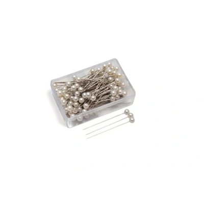 Image of Gleader 100pcs pearl pins white/ivory for wedding flowers/buttonholes/corsages