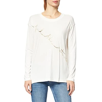 Image of ESPRIT Women&#039;s 101ee1k331 T Shirt, 110/Off White, M
