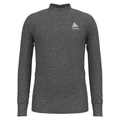 Image of odlo Men Functional Underwear Short Sleeve Shirt ACTIVE WARM ECO, steel grey melange, S