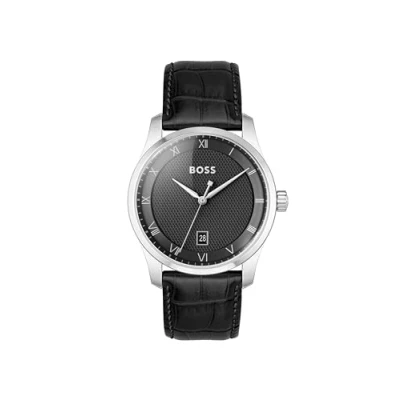 Image of BOSS Principle Watch, Men&#039;s, Size: One Size, Black