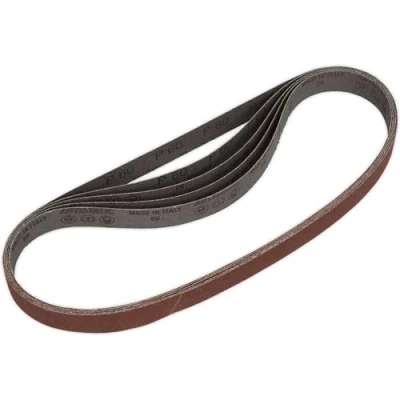 Image of Sealey Sanding Belt 25 x 762mm 60Grit Pack of 5