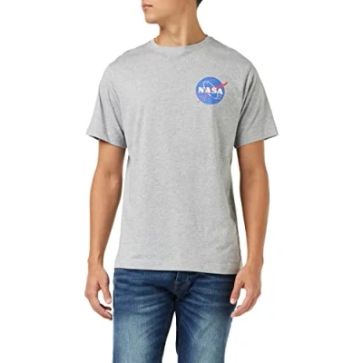 Image of Nasa Men&#039;s CORE Logo T Shirt, Grey (Sports SPO), XX (Size:XX Large)