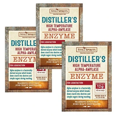 Image of Still Spirits 3x Distillers Alpha Amylase Enzyme 12g High Temperature for 25L