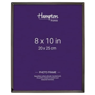 Image of Hampton Frames KINGSBRIDGE 8x10 (20x25cm) Black Picture Frame Glass KIN80BNK