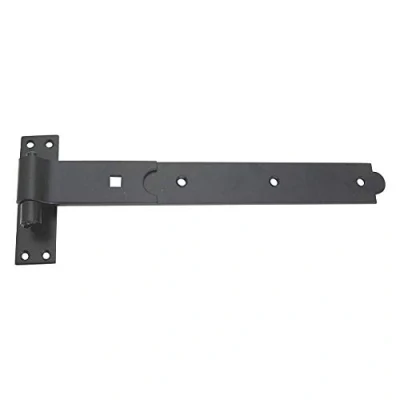 Image of Merriway BH07588 Black Gate Hinge Heavy Duty Hook &amp; Band Flat 300mm