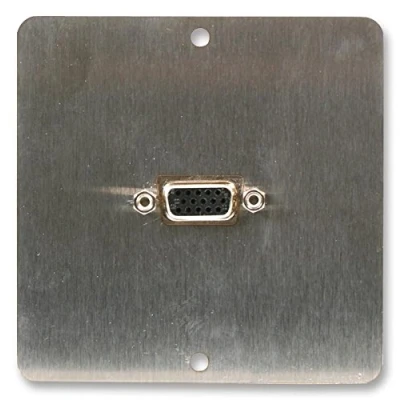 Image of PRO SIGNAL PELR0072 1 Gang 15 pin VGA Wallplate Brushed Steel