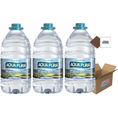 Image of Aqua Pura Still Natural Mineral Water 5L (Pack of 3) Home, Office, Party Boxed Treatz