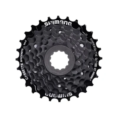 Image of Shimano Men&#039;s Cassettes HG200 7 Speed MTB Cassette, Black, 12 28T UK