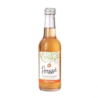Image of Strawberry &amp; Cucumber Presse Barn Farm Drinks 12 x 250ml Glass Bottle