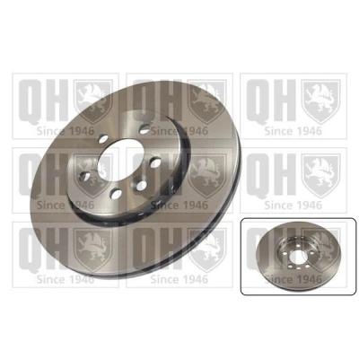 Image of 10002710, GBD90844, SDB000880, SDB100940 Brake disc QUINTON HAZELL BDC5118 284mm 22mm 5 100mm Vented MG: ZT Saloon, ROVER: 75