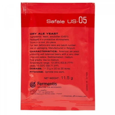 Image of Fermentis Brewing Yeast Safale US 05 American Ale
